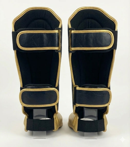 GLADIATE "TIGER" Shin Guards Black/Gold